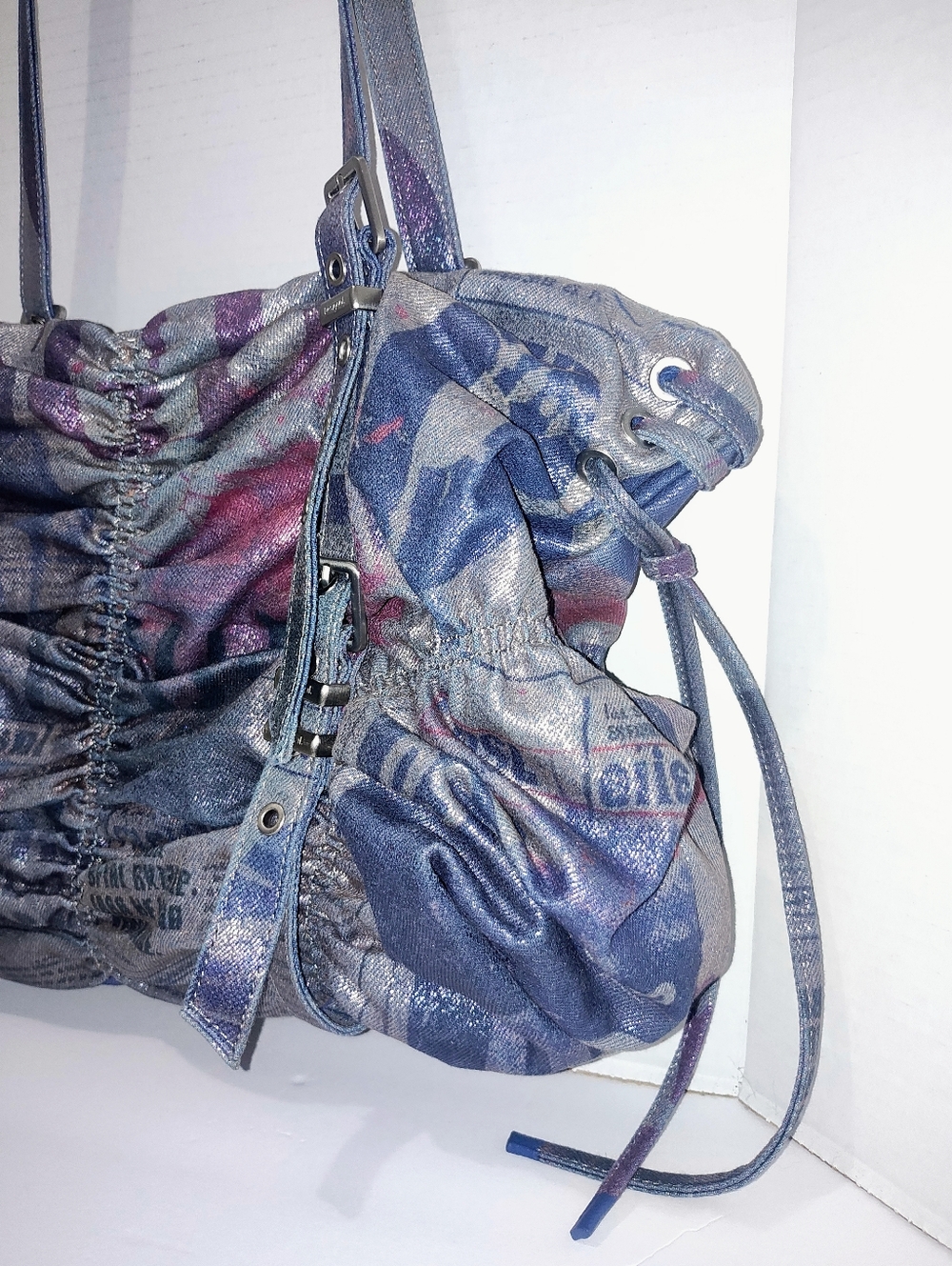 Desigual Ruched Graffiti Bag - Picture 2 of 4